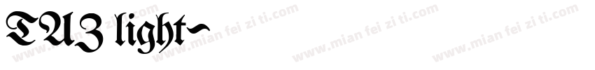 TAZ light字体转换